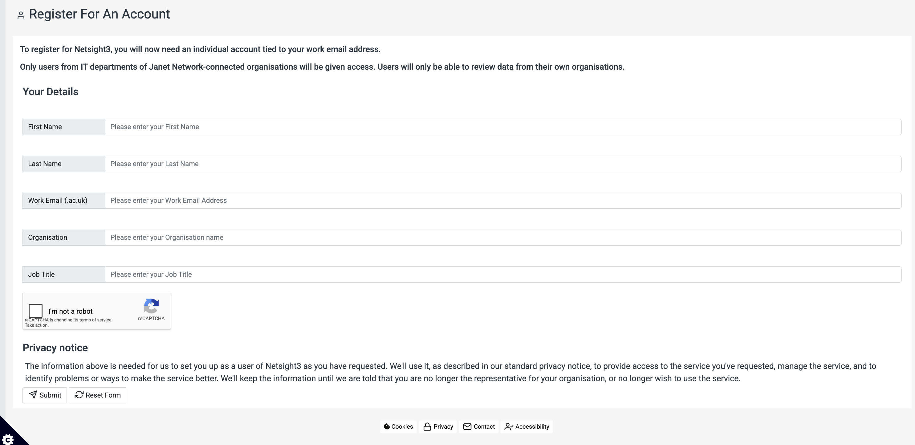 Registration Form