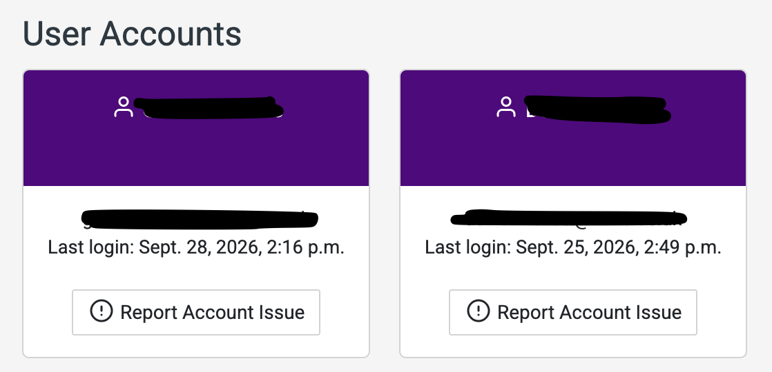 User Accounts