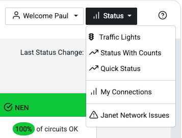 Status Menu